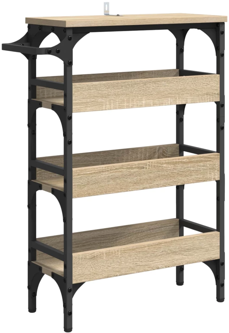 vidaXL Καρότσι Κουζίνας Δρύς Sonoma 53 x 20 x 76 εκ.