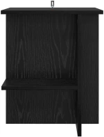 vidaXL Τραπεζάκι σαλονιού 2 pcs Μαύρη Δρυς 40 x 30 x 49 εκ.