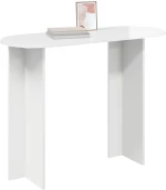 vidaXL Τραπέζι κονσόλας Γυαλιστερό Λευκό 100 x 39,5 x 75 εκ