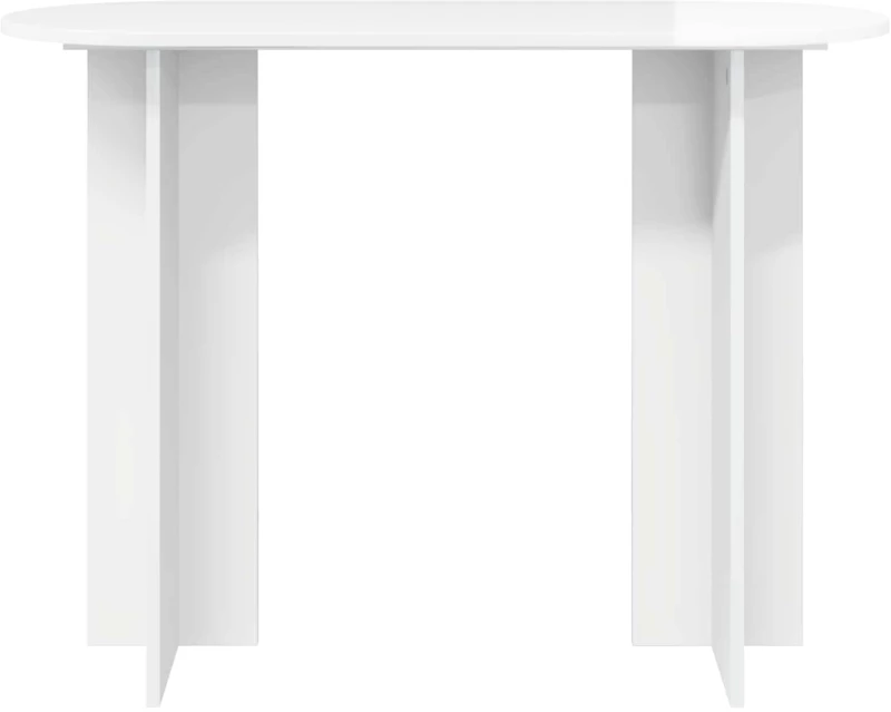 vidaXL Τραπέζι κονσόλας Γυαλιστερό Λευκό 100 x 39,5 x 75 εκ