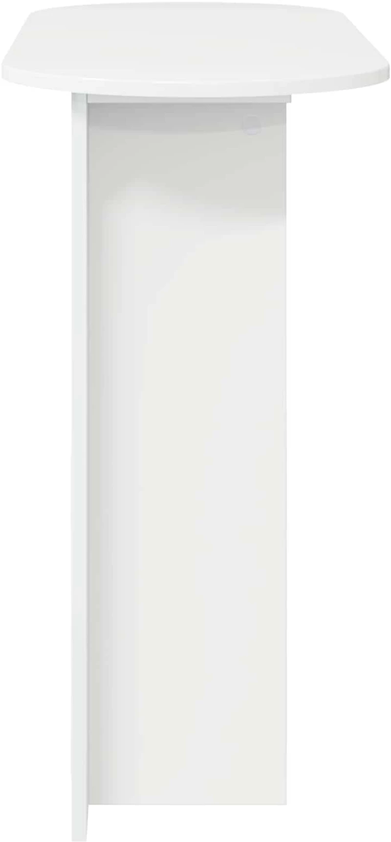 vidaXL Τραπέζι κονσόλας Γυαλιστερό Λευκό 100 x 39,5 x 75 εκ