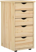 vidaXL Ντουλαπιού Καφέ 34 x 39 x 61,5 εκ Στερεό ξύλο πεύκου
