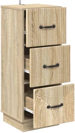 vidaXL Ντουλάπι με Συρτάρια Sonoma Δρυς 33 x 34,5 x 87 εκ.