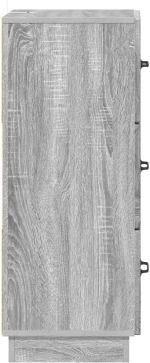 vidaXL Ντουλάπι με Συρτάρια Γκρι Sonoma 33 x 34,5 x 87 εκ.