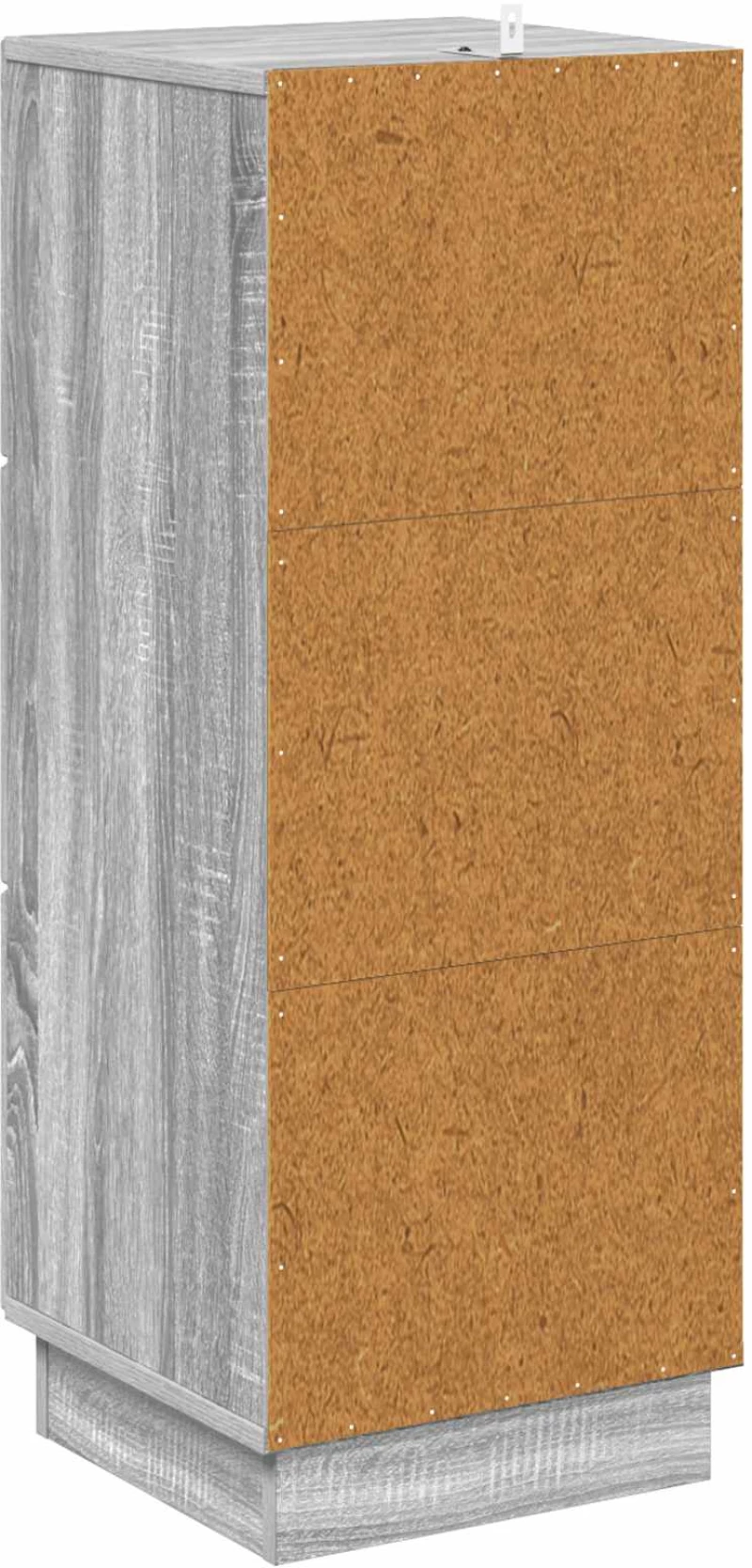 vidaXL Ντουλάπι με Συρτάρια Γκρι Sonoma 33 x 34,5 x 87 εκ.