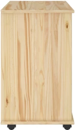 vidaXL Κινητό Ντουλάπι Καφέ 63,5 x 39 x 65,5 εκ. Στερεό ξύλο πεύκου