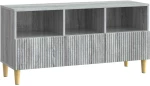 vidaXL Ντουλάπι TV Γκρι Sonoma 102 x 34,5 x 50 εκ. Επεξεργασμένο Ξύλο