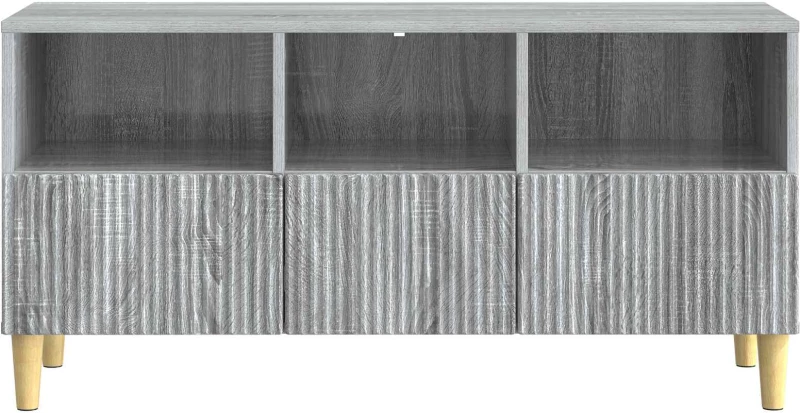 vidaXL Ντουλάπι TV Γκρι Sonoma 102 x 34,5 x 50 εκ. Επεξεργασμένο Ξύλο