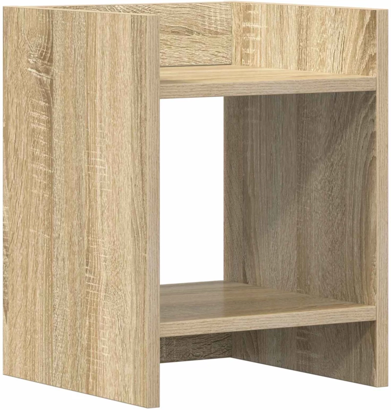 vidaXL Βάση φυτών με ράφι 2 pcs Δρύς Sonoma 30 x 30 x 40 cm