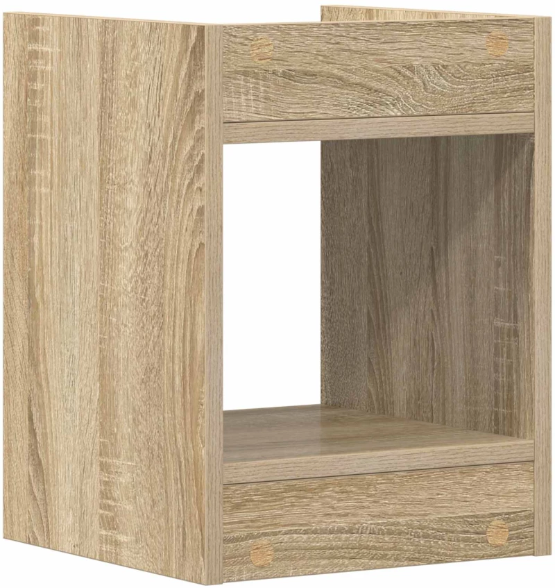 vidaXL Βάση φυτών με ράφι 2 pcs Δρύς Sonoma 30 x 30 x 40 cm