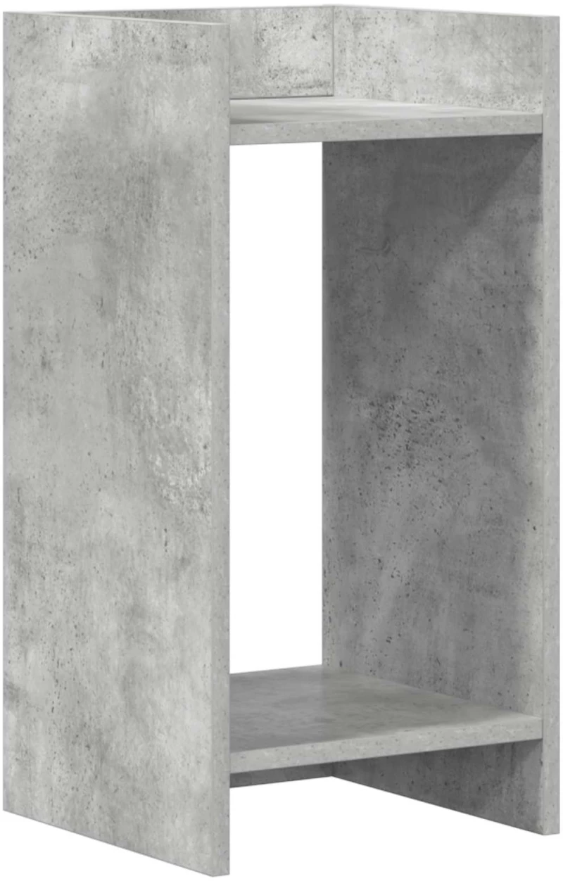 vidaXL Βάση φυτών με ράφι 2 pcs Σκυρόχρωμο Γκρι 30 x 30 x 60 cm