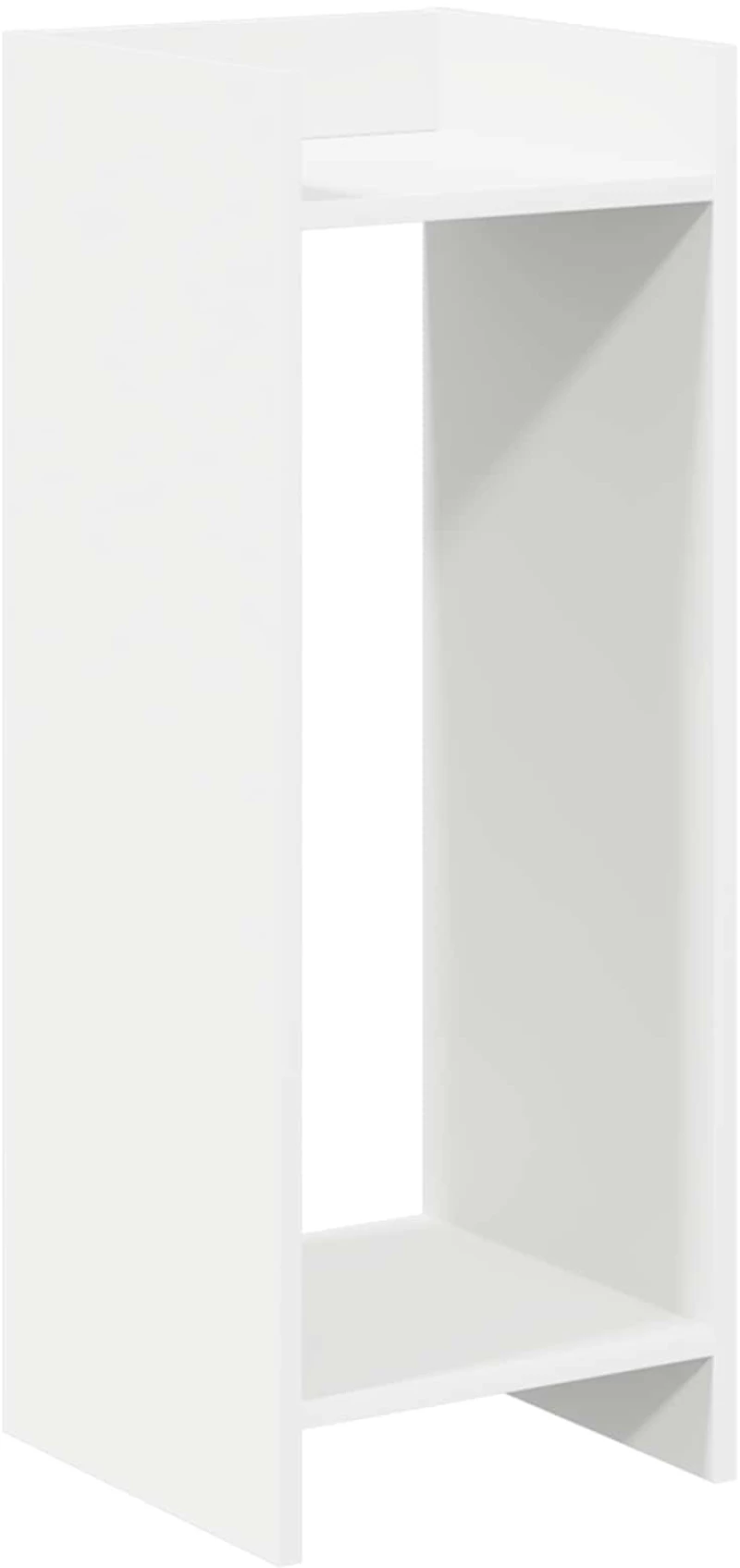 vidaXL Βάση φυτών με ράφι 2 pcs Λευκός 30 x 30 x 80 cm