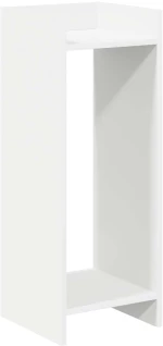 vidaXL Βάση φυτών με ράφι 2 pcs Λευκός 30 x 30 x 80 cm