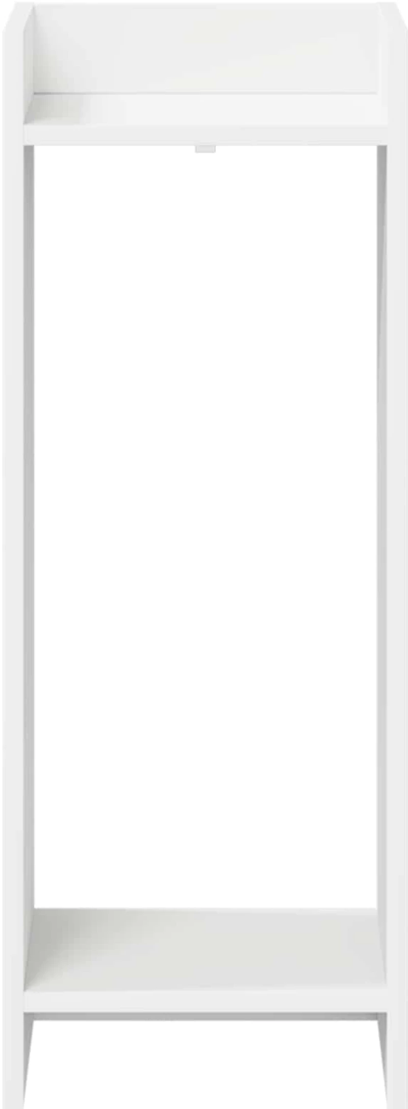 vidaXL Βάση φυτών με ράφι 2 pcs Λευκός 30 x 30 x 80 cm