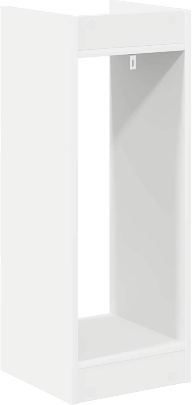 vidaXL Βάση φυτών με ράφι 2 pcs Λευκός 30 x 30 x 80 cm