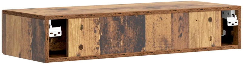 vidaXL Τραπεζάκι Τοίχου Παλαιωμένο ξύλο 87,5 x 34,5 x 17 εκ.