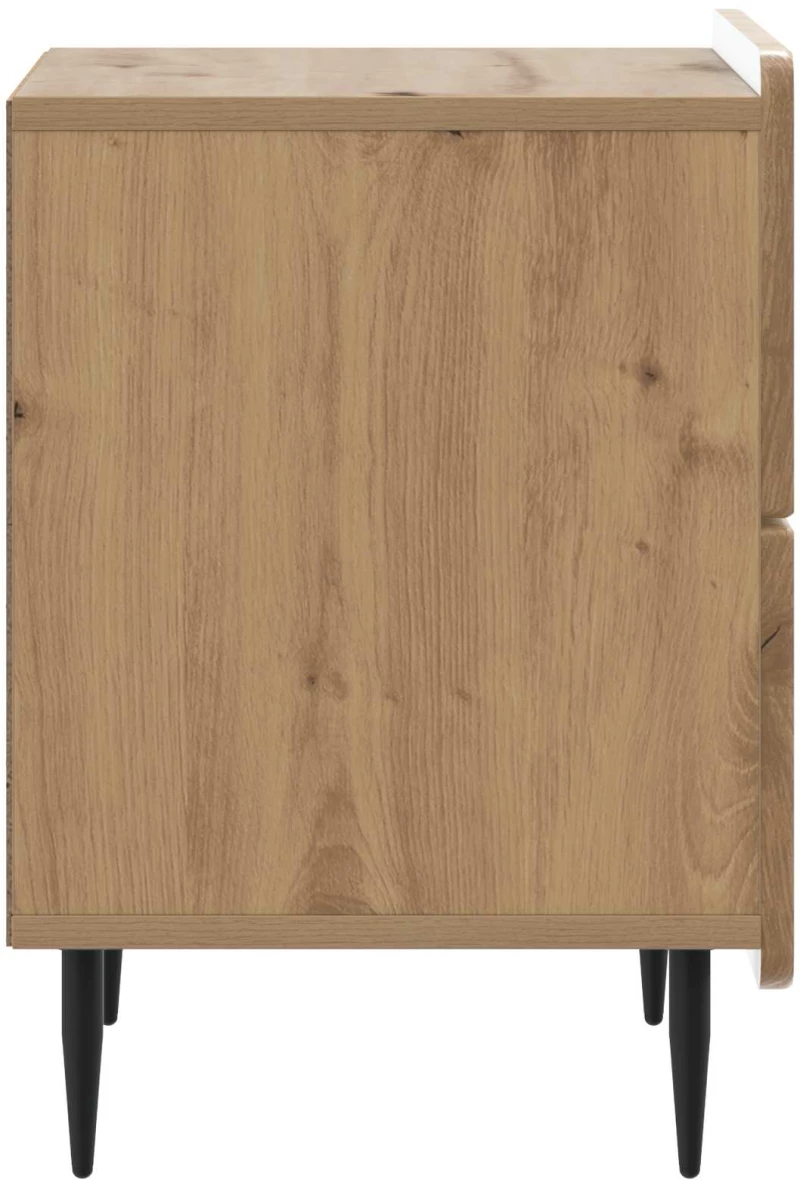 vidaXL Κομοδίνο Artisan Δρυς 43 x 34,5 x 49,5 εκ Επεξεργασμένο Ξύλο