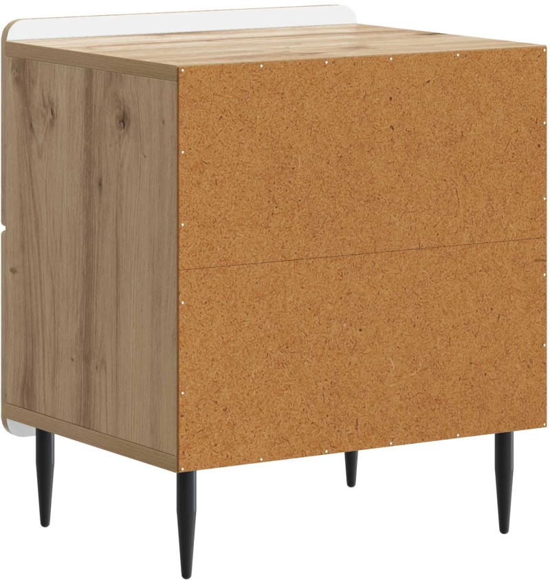 vidaXL Κομοδίνο Artisan Δρυς 43 x 34,5 x 49,5 εκ Επεξεργασμένο Ξύλο
