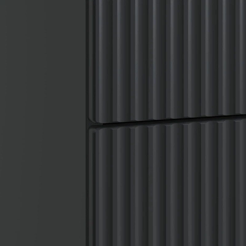 vidaXL Κομοδίνο με συρτάρι Μαύρο 62 x 34,5 x 48 εκ Επεξεργασμένο Ξύλο
