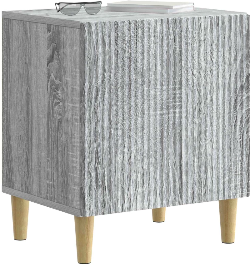 vidaXL Κομοδίνο 2 pcs Γκρι Sonoma 43 x 34,5 x 50 εκ Επεξεργασμένο Ξύλο