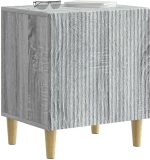 vidaXL Κομοδίνο 2 pcs Γκρι Sonoma 43 x 34,5 x 50 εκ Επεξεργασμένο Ξύλο