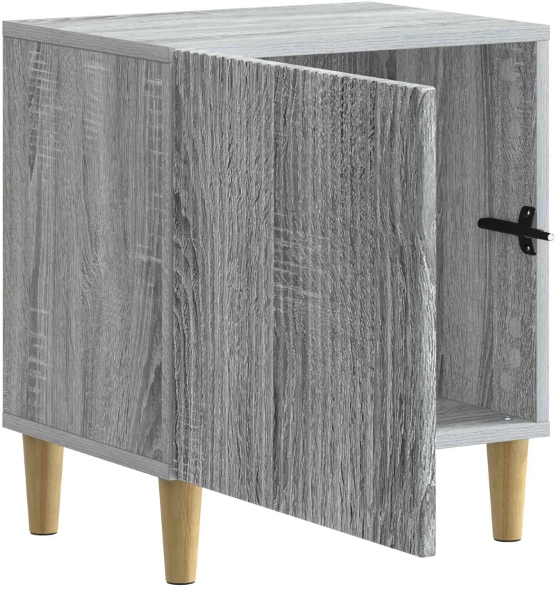 vidaXL Κομοδίνο 2 pcs Γκρι Sonoma 43 x 34,5 x 50 εκ Επεξεργασμένο Ξύλο