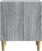 vidaXL Κομοδίνο 2 pcs Γκρι Sonoma 43 x 34,5 x 50 εκ Επεξεργασμένο Ξύλο