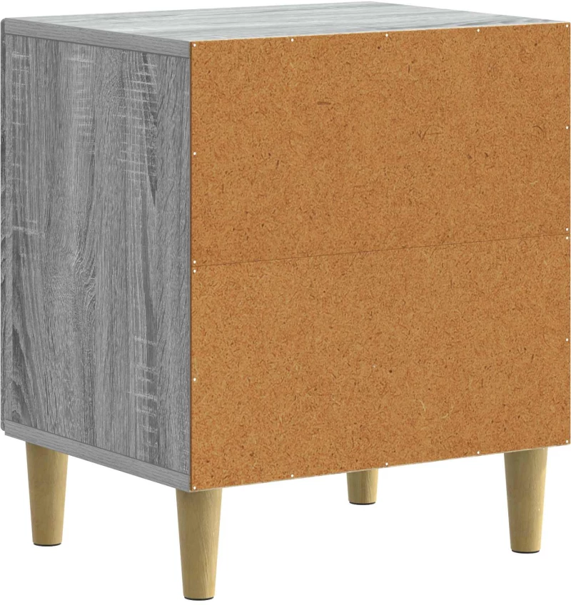 vidaXL Κομοδίνο 2 pcs Γκρι Sonoma 43 x 34,5 x 50 εκ Επεξεργασμένο Ξύλο