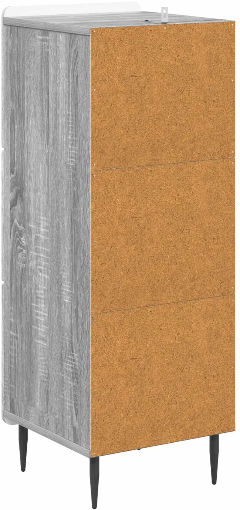 vidaXL Ντουλάπι με Συρτάρια Γκρι Sonoma 33 x 34,5 x 92 εκ.