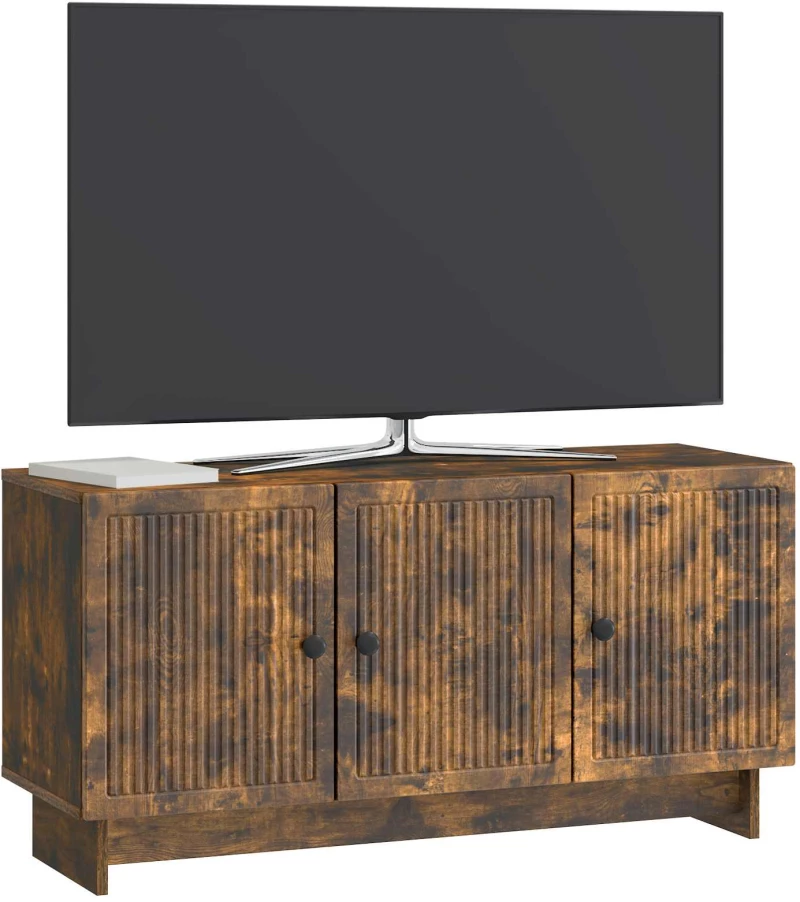 vidaXL Ντουλάπι TV Καπνισμένο Ξύλο Δρυός 99 x 34,5 x 50 εκ.
