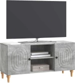 vidaXL Ντουλάπι TV Γκρι Σκυροδέματος 102 x 34,5 x 50 εκ.