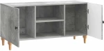 vidaXL Ντουλάπι TV Γκρι Σκυροδέματος 102 x 34,5 x 50 εκ.