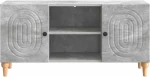 vidaXL Ντουλάπι TV Γκρι Σκυροδέματος 102 x 34,5 x 50 εκ.