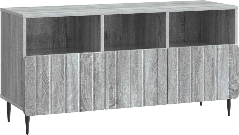 vidaXL Ντουλάπι TV Γκρι Sonoma 102 x 34,5 x 50 εκ. Επεξεργασμένο Ξύλο
