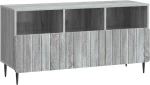vidaXL Ντουλάπι TV Γκρι Sonoma 102 x 34,5 x 50 εκ. Επεξεργασμένο Ξύλο