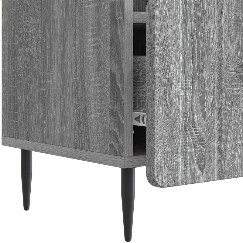 vidaXL Ντουλάπι TV Γκρι Sonoma 102 x 34,5 x 50 εκ. Επεξεργασμένο Ξύλο
