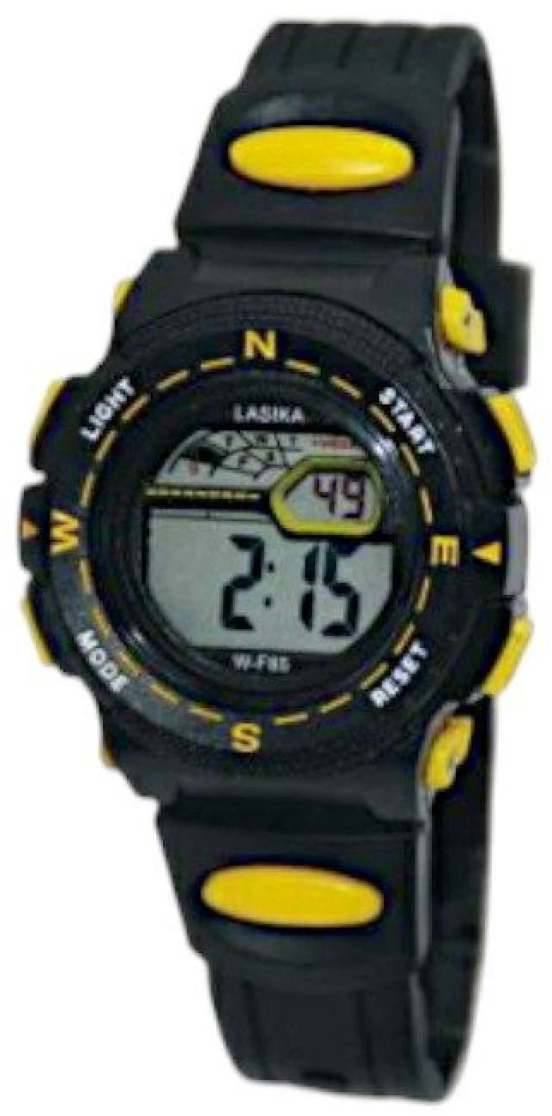 Παιδικό ψηφιακό ρολόι χειρός - WF85 - Lasika - 115147 - Black/Yellow