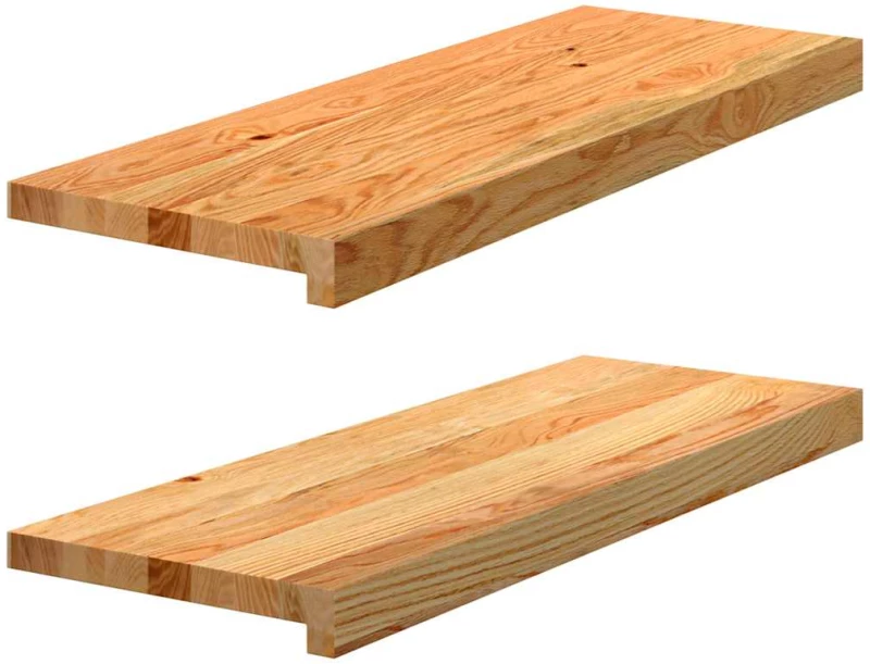 vidaXL Περβάζια παραθύρων 2 τεμ. Αν. Καφέ 70x25x2 εκ. Μασίφ Ξύλο Δρυός
