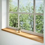 vidaXL Περβάζια παραθύρων 2 τεμ. Αν. Καφέ 160x30x2εκ. Μασίφ Ξύλο Δρυός