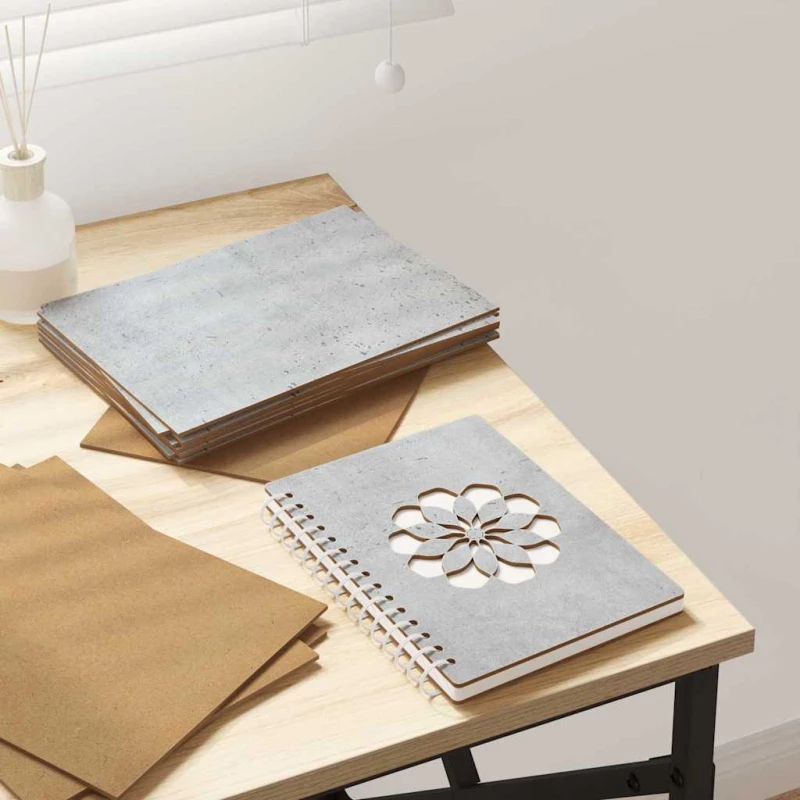 vidaXL Διακοσμητικά Πάνελ 12 pcs Σκυρόδεμα Γκρι 21 x 30 x 0,27 εκ