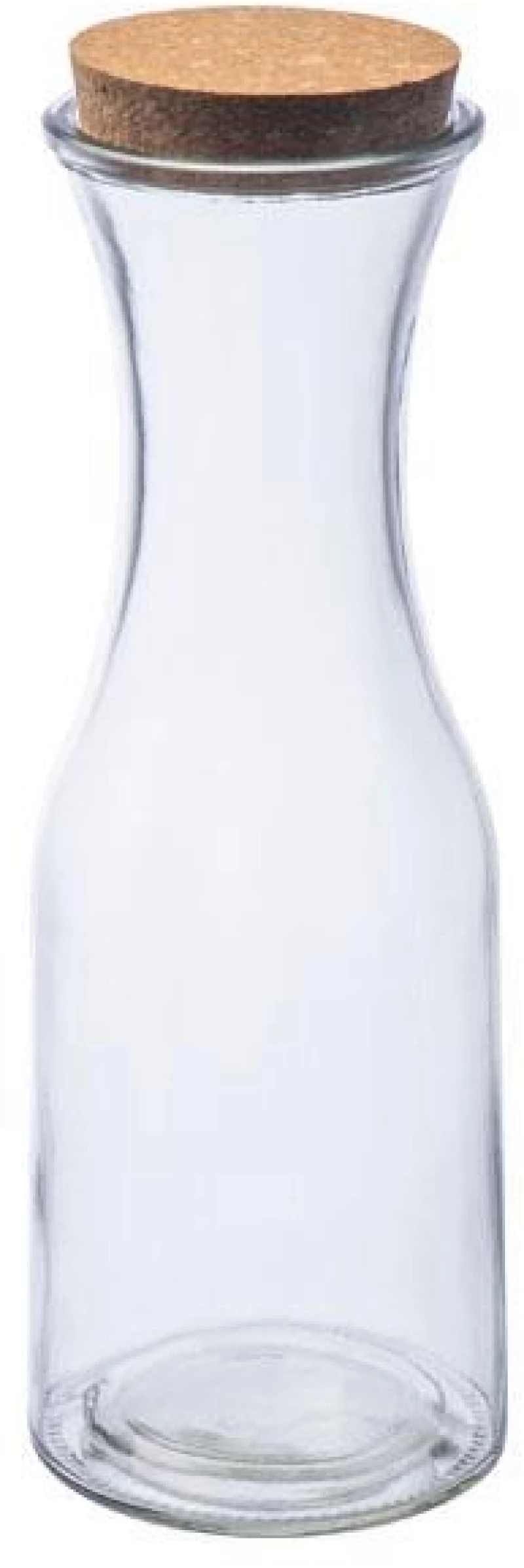 Καράφα γυάλινη 1000ml με πώμα από φελλό 9,5x28,2εκ.