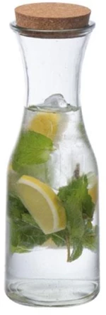 Καράφα γυάλινη 1000ml με πώμα από φελλό 9,5x28,2εκ.