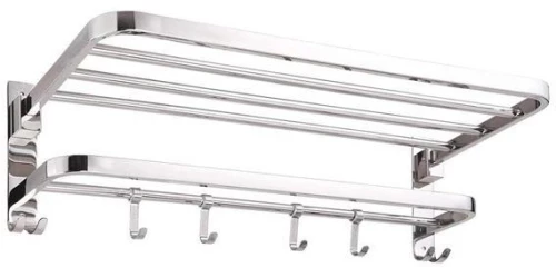 Κρεμάστρα επιτοίχια inox Υ18,6x80x23εκ.