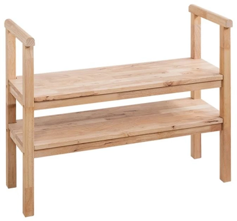Παπουτσοθήκη παγκάκι Nextdeco Natural μασίφ ξύλο Υ70,5x90x34εκ.