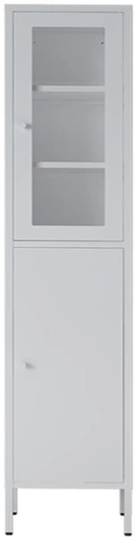Ντουλάπι μεταλλικό Nextdeco με 2 πόρτες λευκό Υ180x35x30εκ.