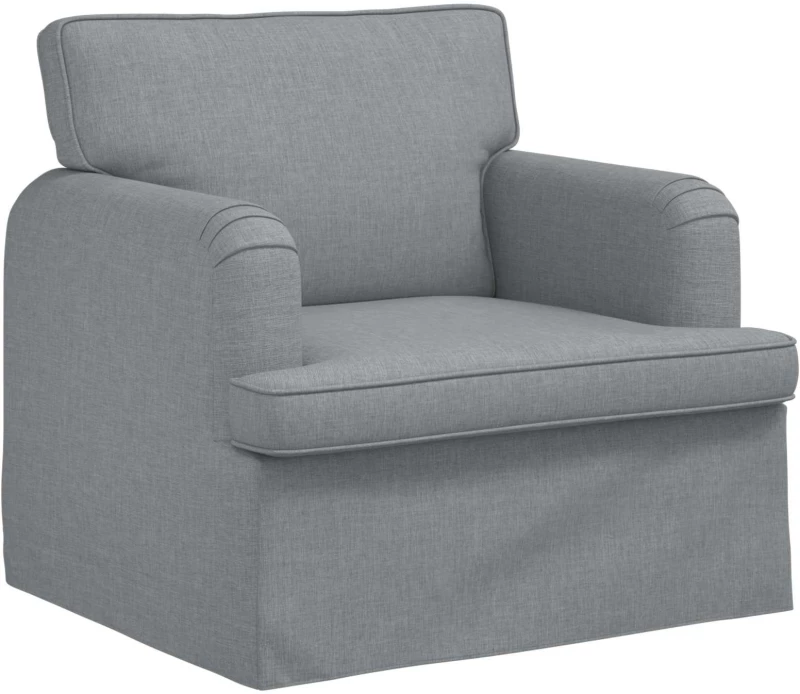 vidaXL Καναπές Ανοιχτό γκρι 84 x 80 x 85 εκ ύφασμα