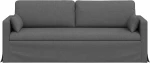 vidaXL Καναπές Σκούρο Γκρι 198 x 78 x 80 εκ ύφασμα