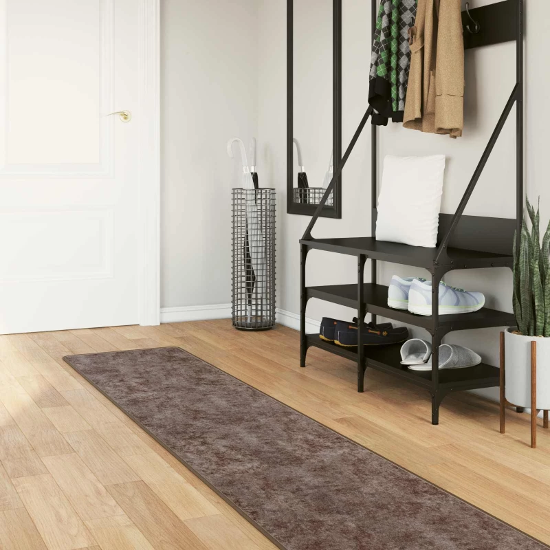 vidaXL Χαλί Runner MARSA Γκρι 50 x 250 εκ. Πολυέστερ και PVC