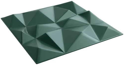 vidaXL Πάνελ τοίχου 12 pcs Διαμάντι Πράσινο 50 x 50 cm Φελιζόλ XPS