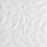 vidaXL Πάνελ τοίχου 24 pcs Λευκό 50 x 50 cm Φελιζόλ XPS